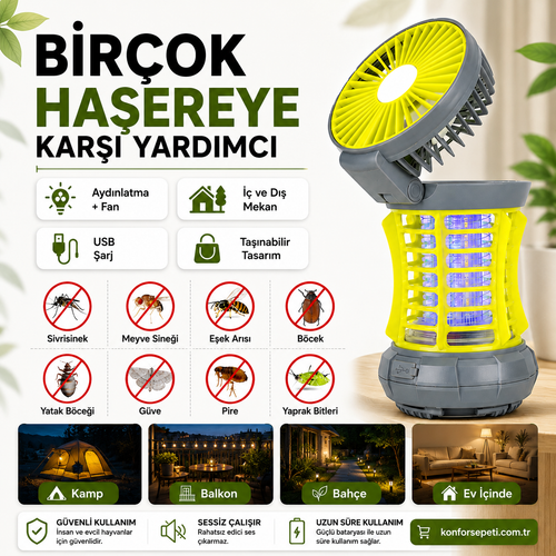 Serinlik, Aydınlatma ve Sinek Koruması Tek Cihazda!